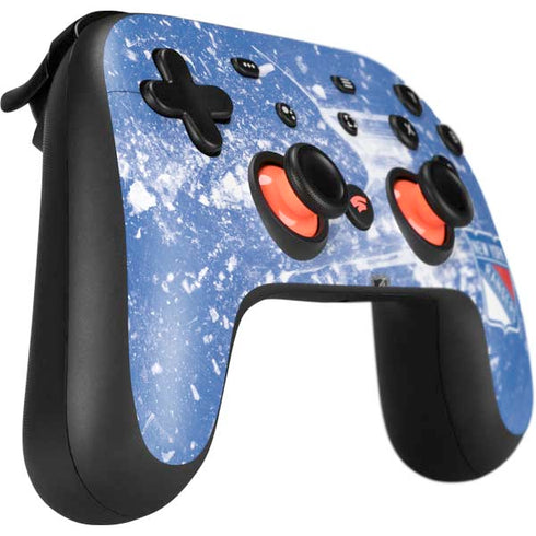 NHL New York Rangers Frozen Google Stadia Controller Skin